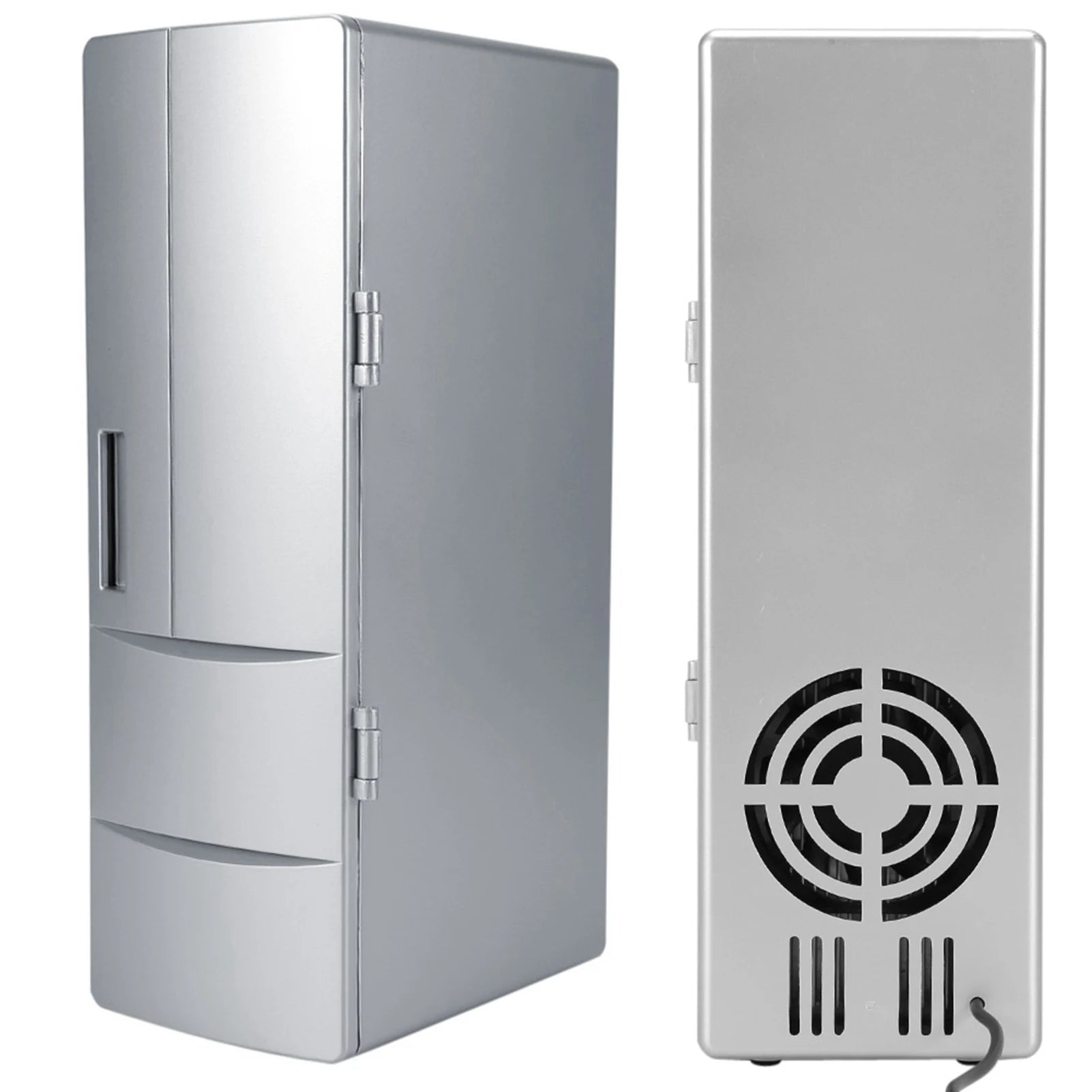 Compact Mini USB Fridge Freezer Cans Drink Beer Cooler Warmer Travel Car Office Use