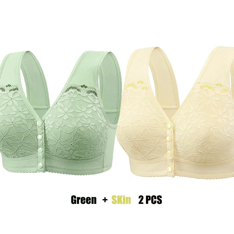 Comfort  Peace Mind Maternity Clothing Pregnant Mother Breastfeeding Bra Front Buckle Ultra-thin Mold Cup Fixed Shoulder Strap