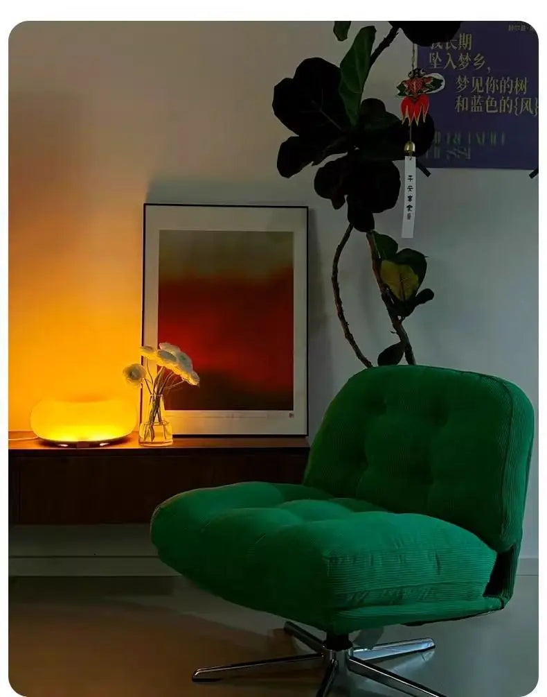 Realife Internet Celebrity Sofa Chair Dewey Ringer Leisure Chair Rotating Living Room Balcony Small Sized Single Chair 2025 New