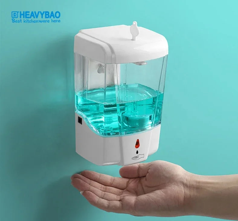 Hand Washing MachineHeavybao Wall Mounted Electric Smart Sensor Auto Touchless Alcohol Gel Soap Dispenser Automatic Liquid Hand