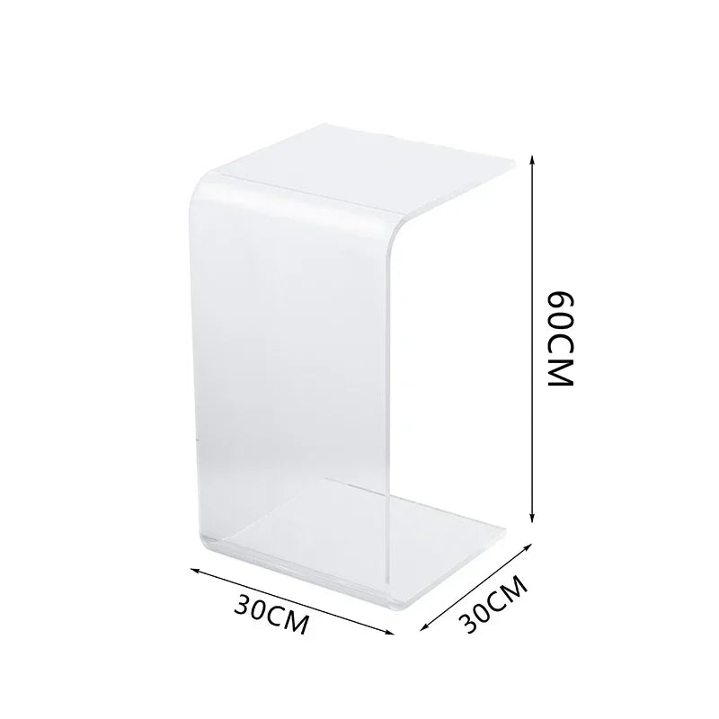 Acrylic Coffee Tables Sofa Small Side Table Modern Bedroom Nightstands Piaochuang Tea Desk Storage Desks Nordic Furniture
