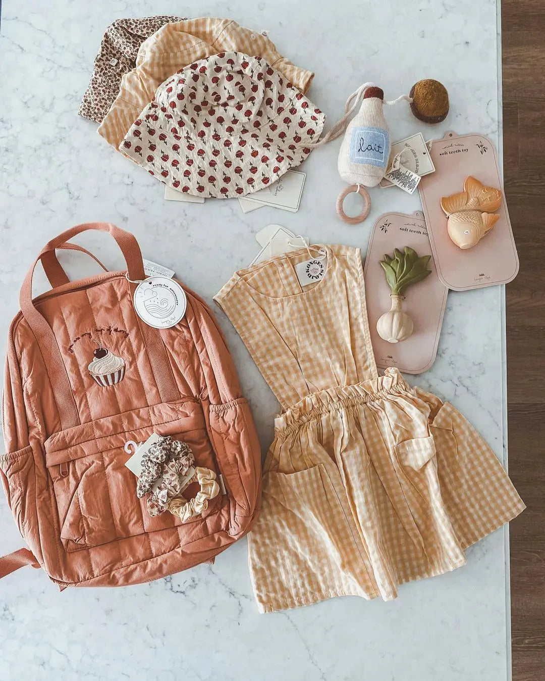 KS Baby Backpack Parent-child Kids Schoolbag Kindergarten Bags Brand Traveling Mom Cherry Lemon Children's Boys Girls Storage