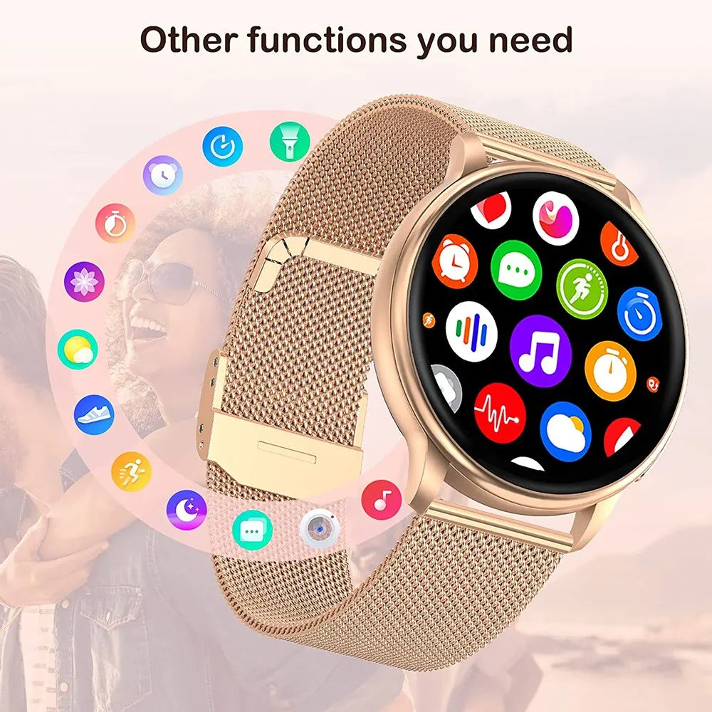 MEVADEN Bluetooth Call Smart Watch Women Fashion Watches Custom Dial Sport Fitness Health Tracker Smartwatch for Android IOS Y22