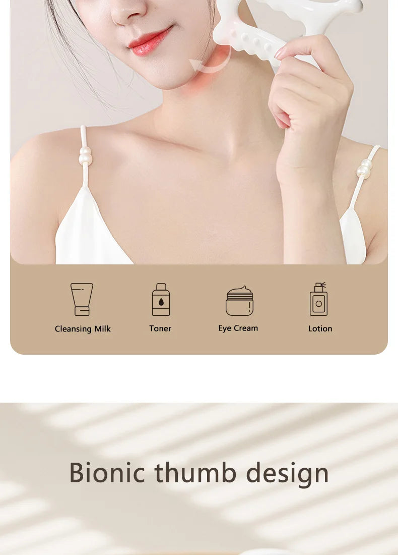 2024 New Facial Maintenance Gua Sha Massage Board Resinous Static Free Portable Full Body Scraping Plate for Women Adults