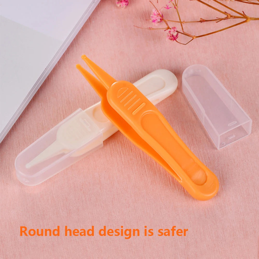 Baby Dig Booger Clip Infants Ear Nose Navel Clean Tools Kids Safety Tweezers Cleaning Forceps Toddler Nasal Cavity Care