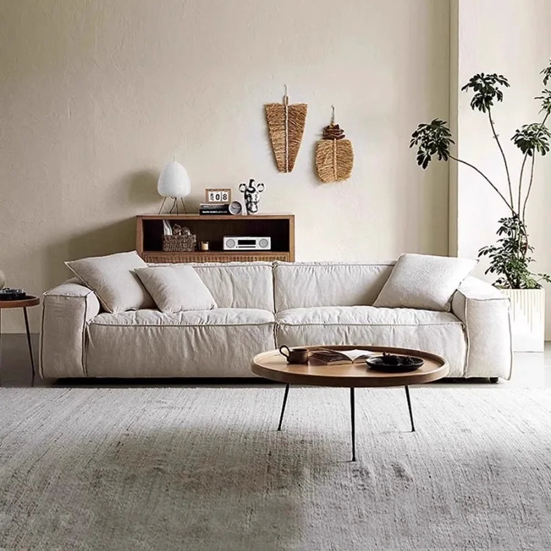 Lounge Double Living Room Sofas Floor Designer Cushion Elegant Sofa Comfortable Relax Divani Da Soggiorno House Accessories