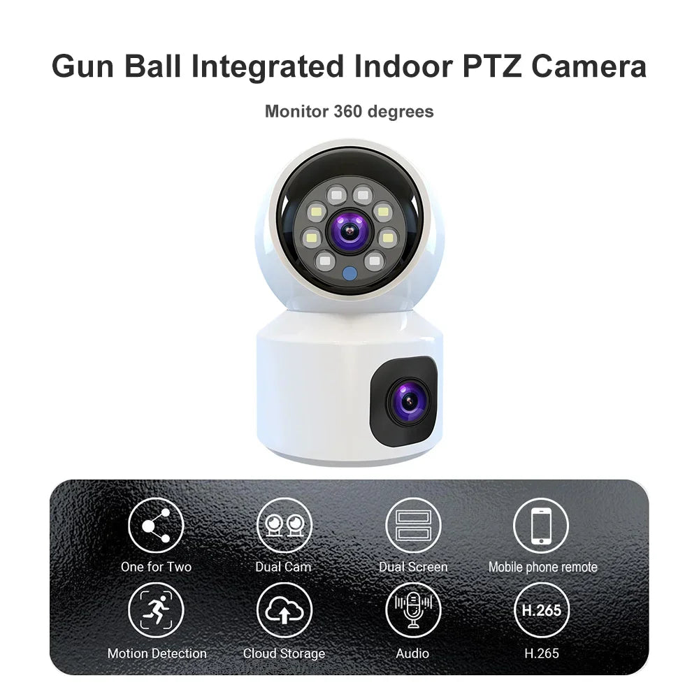 8MP WiFi IP Camera Smart Home Security Camera Baby Pet Monitor Auto Tracking Two-way Audio Wireless PTZ Surveillance Camera