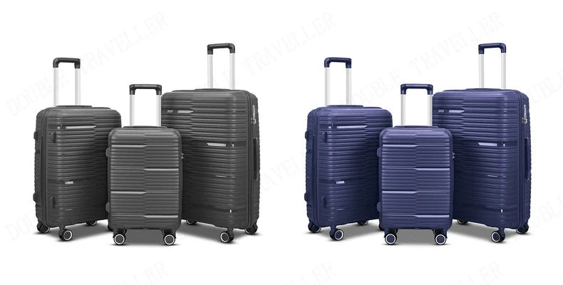 20/24/28 inch zipper trolley luggage bag travel suitcases with Universal wheels combination lock travel bags lightweight luggage