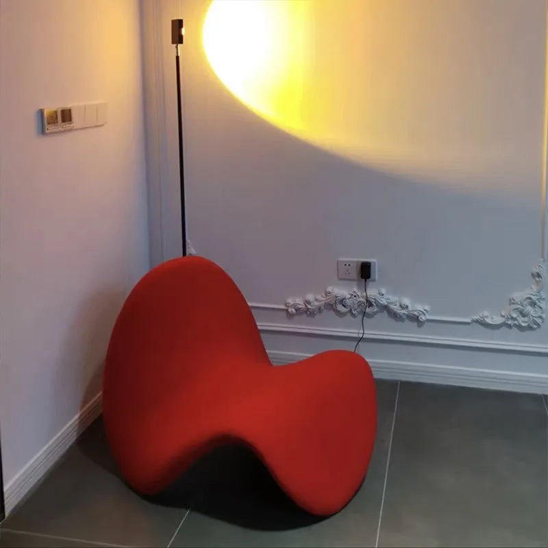 Lazy Sofa Bedroom Balcony Lying Small Single Creative Special-shaped Tongue Chair Dropshipping MOOJOU