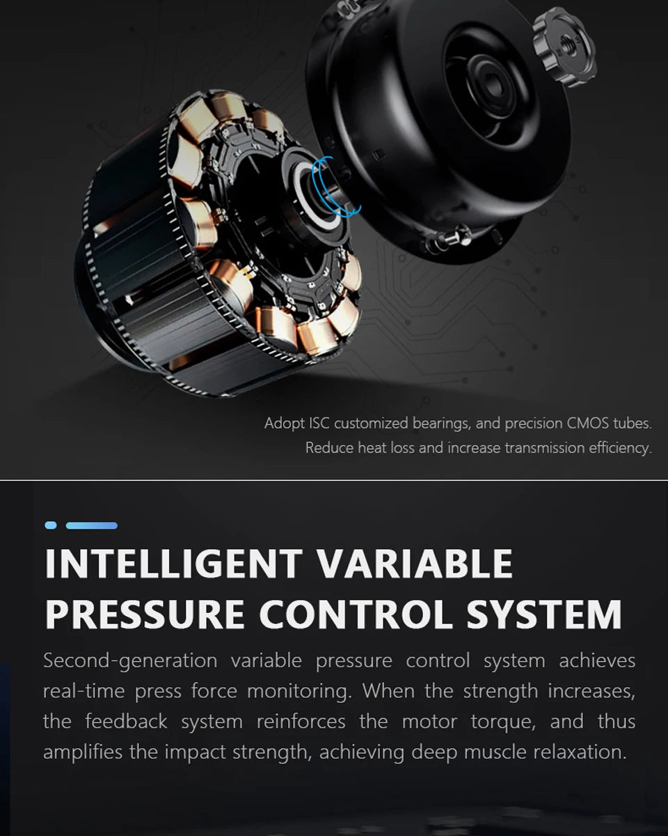 BOOSTER Pro 3 Deep Tissue Massage Gun Muscle Stimulator Body Massager Fascial Gun Relax Low Noise for Fintness Shaping