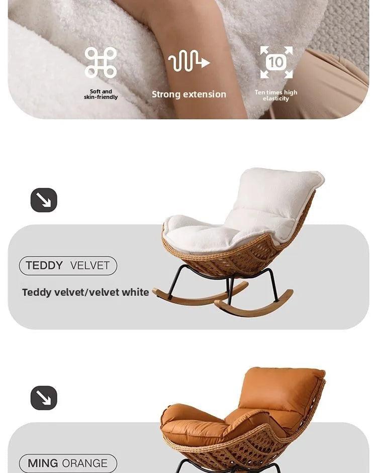 Outdoor Rattan, Recliner, Rocking Chair, Balcony, Outdoor, Courtyard, Leisure, Chair, Lazy, Sofa, Living Room, Sleepable