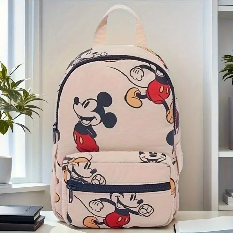 Disney Cartoon Mickey New Children's Fashion Backpack Girls School Bag Casual Cartoon Men and Women Cute Fashion Backpack