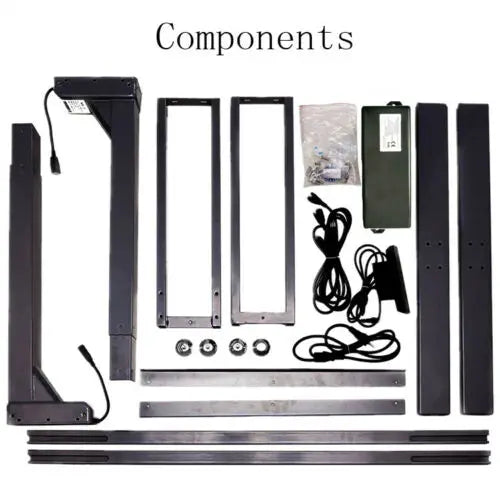 Black or White Electric Stand Up Desk Two/Three Sections Electric Dual Motor Height Adjustable Table Lifting Desk Frame