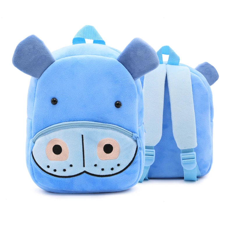 Cute cartoon animals school bags for Kindergarten kids backpack boys girls plush backpack