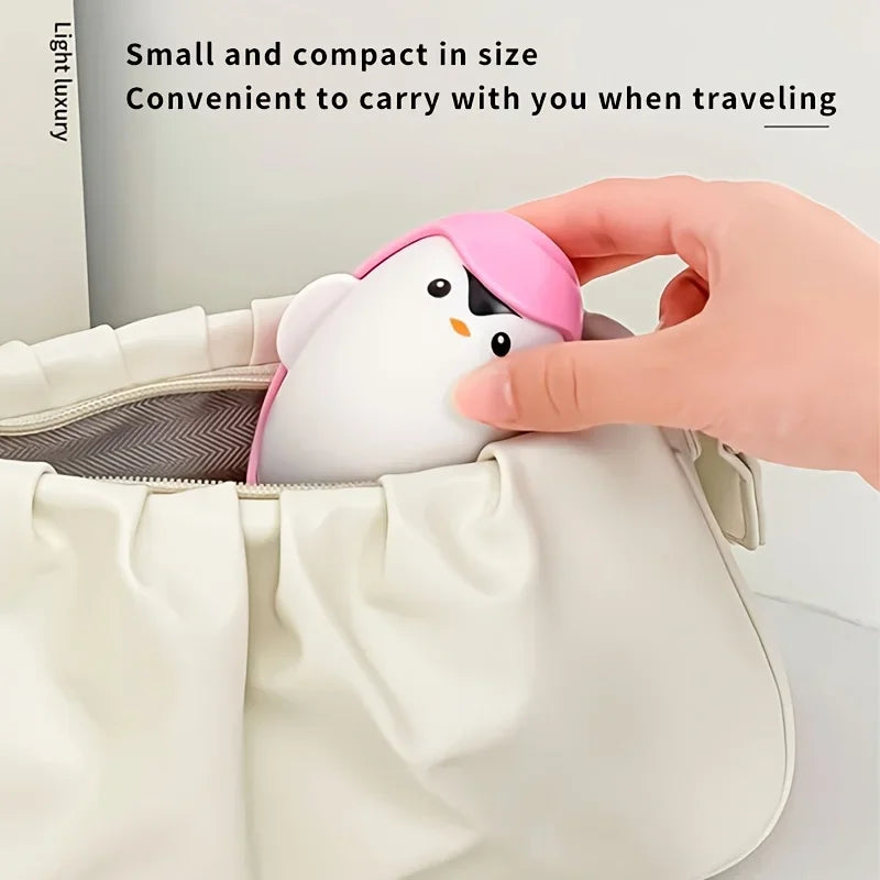 1pc Cute Manual Hair Remover Roller Reusable Strong Adhesive Remove Hair and Adhesions From Clothes Home Use Compact Portable