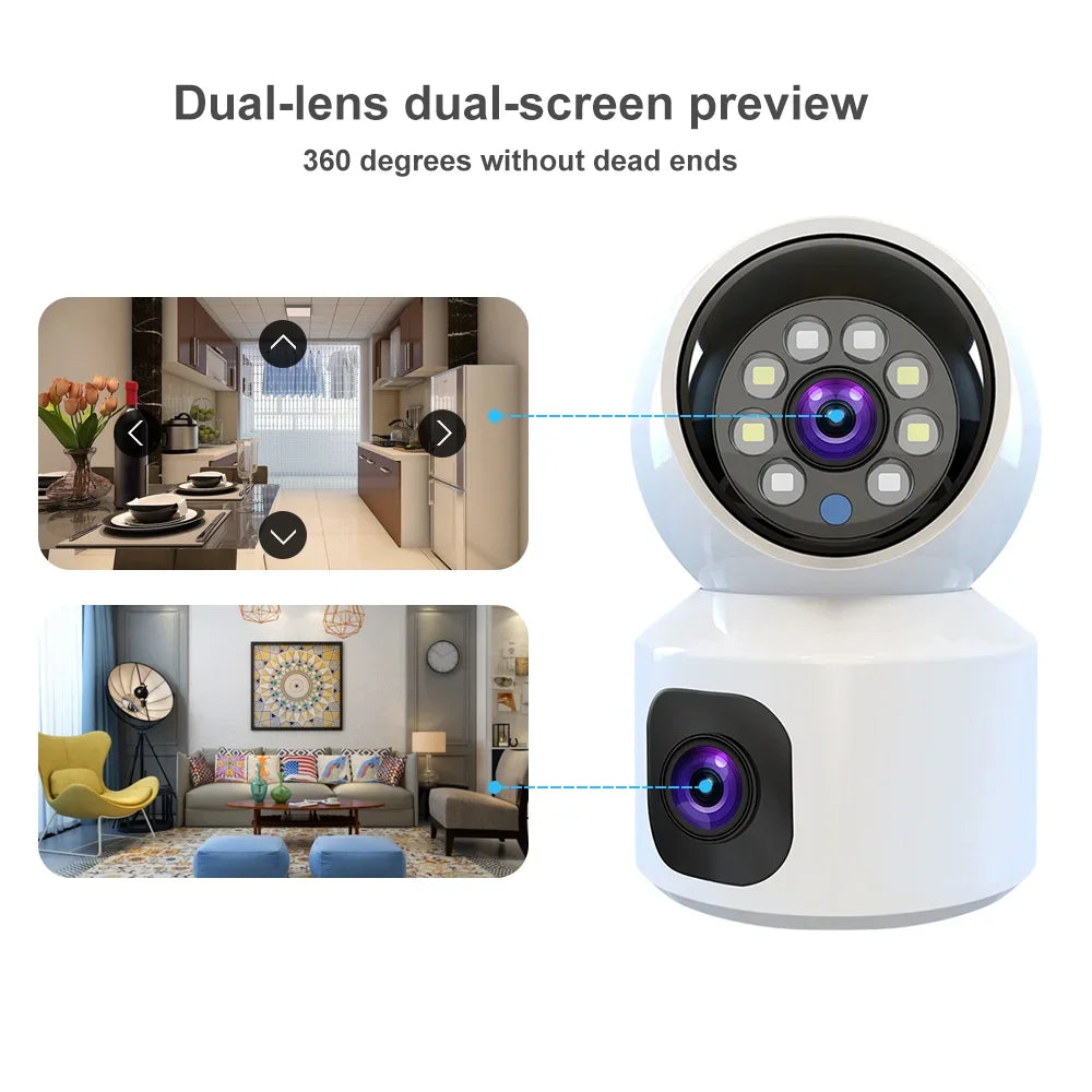 8MP WiFi IP Camera Smart Home Security Camera Baby Pet Monitor Auto Tracking Two-way Audio Wireless PTZ Surveillance Camera