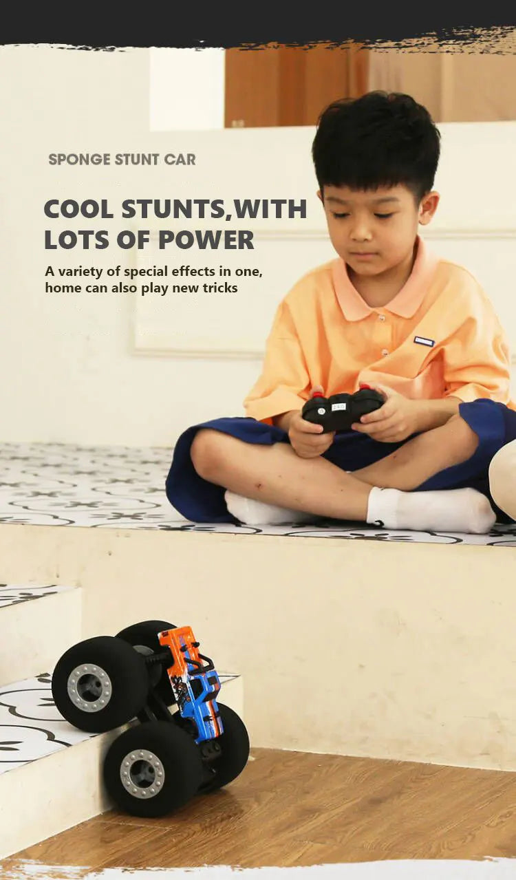 RC Car Stunt Drift Soft Big Sponge Tires Buggy Vehicle Model Radio Controlled Machine Remote Control Toys For Boys Gifts Indoor