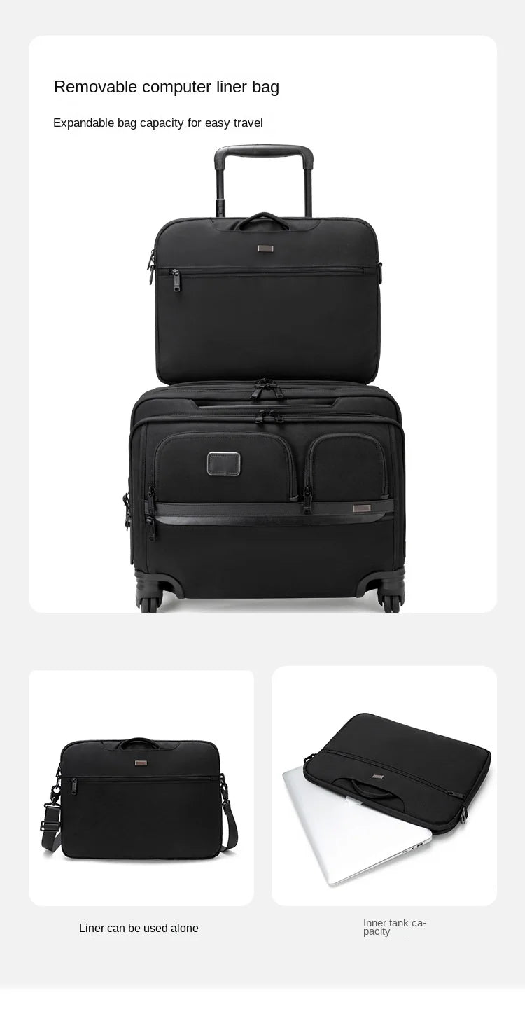 18 inch Travel Suitcases Rolling Luggage Business Boarding Laptop Bag Oxford Cloth Trolley Case With wheels Carry on luggage