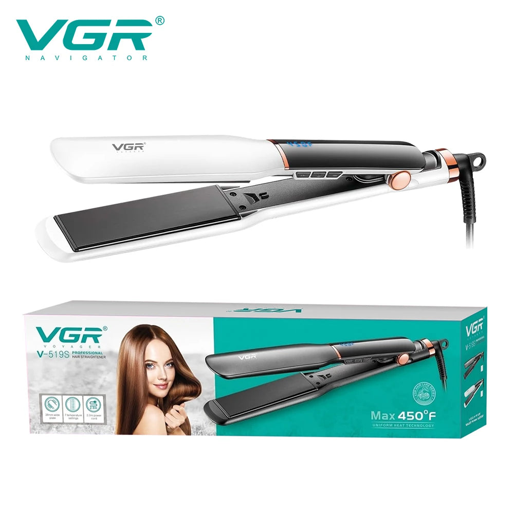 VGR Small Flat Iron Short Hair Pencil Flat Iron Mini Hair Straightener Tiny Hair Straightening Ceramic Beard Straightene V-519