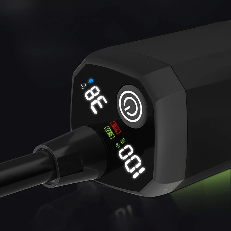 Portable Camping Shower Equipment 6000mAh Rechargeable LED Display Screen Outdoor Simple Electric Mobile Shower Set