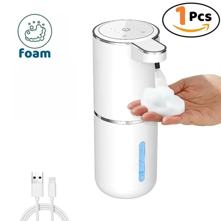 Automatic Smart Sensor Foam Soap Dispenser, Touchless Electric Motion Sensor Faucet with Rechargeable for Kitchen Bathroom