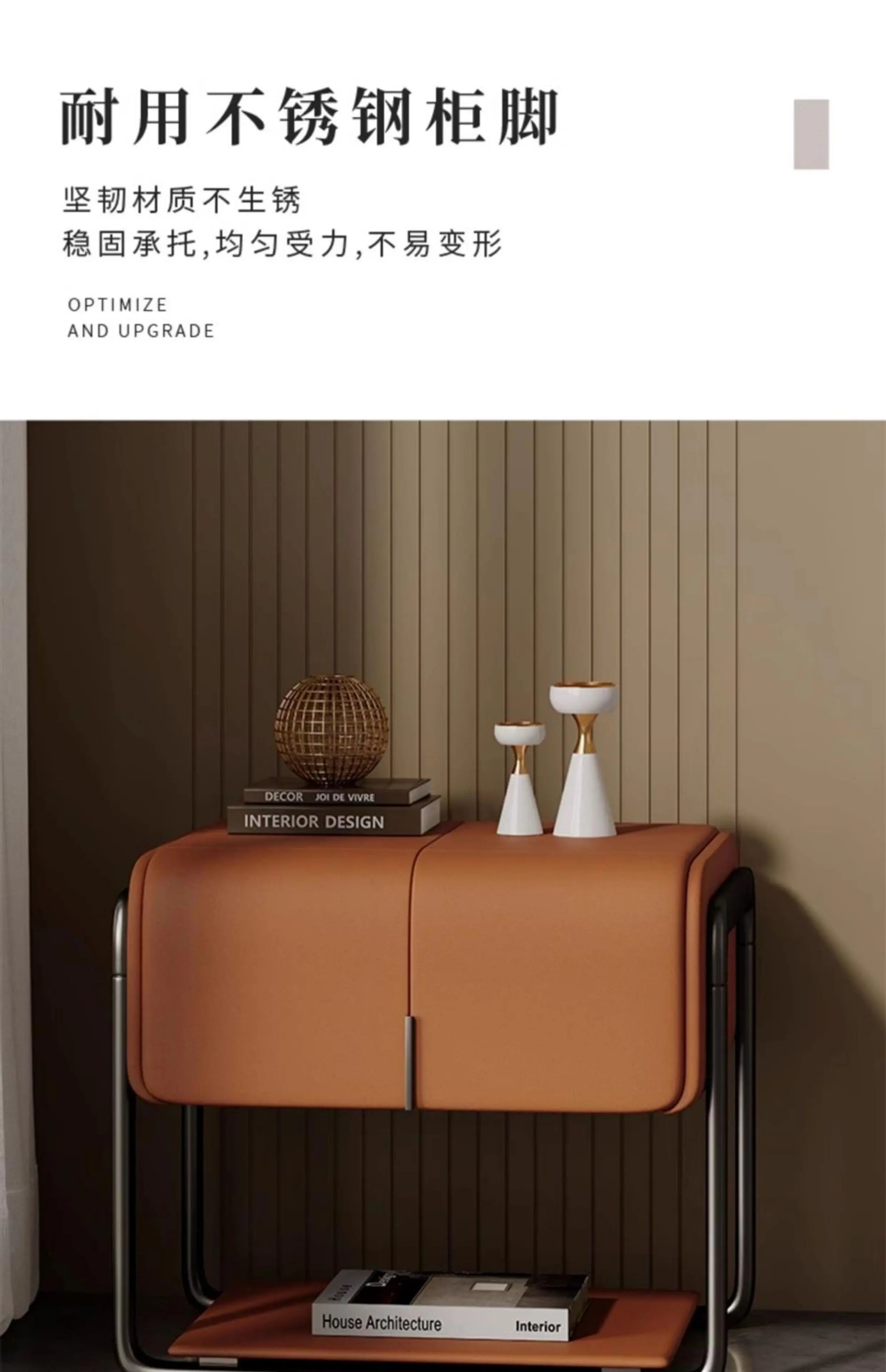 Minimalist Design Nightstands Modern Aesthetic Classic Storage Bedside Table Space Saving Bedroom Tables De Nuit Room Furnitures