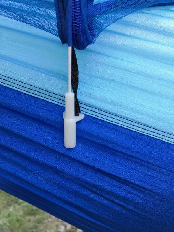 Lightweight Parachute Fabric Outdoor Hammock with Net for Camping Travel 250x120cm