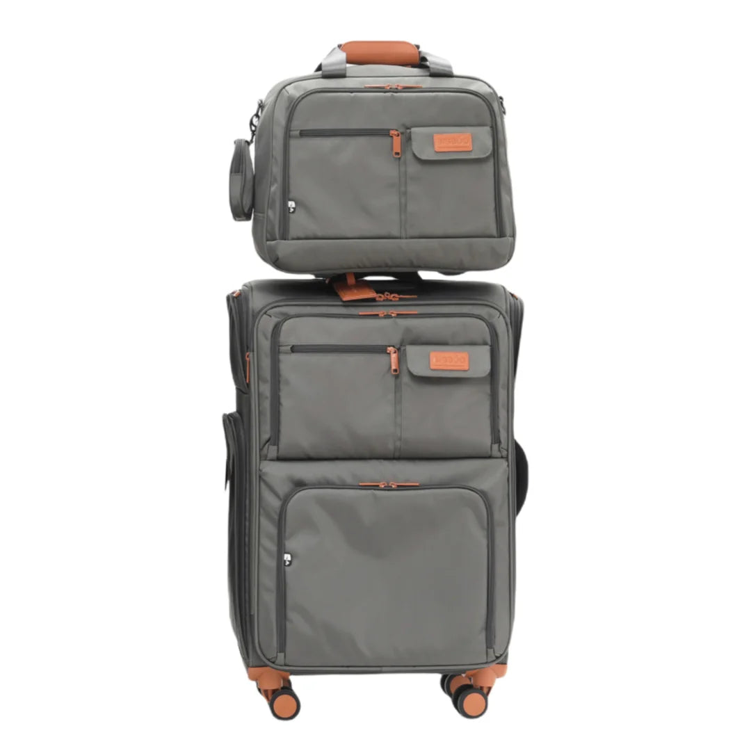 KLQDZMS Luggage Travel Bag Set 20"24"28 Inch Large Capacity Trolley Case Oxford Cloth Boarding Box with Wheels Rolling Suitcase