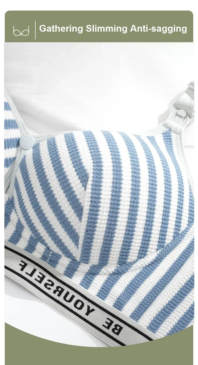 Women Mommy Nursing Underwear Women Mom Cotton Maternity Pregnant Brassiere Female Ladies Mommy Non-steel Ring Breastfeeding Bra