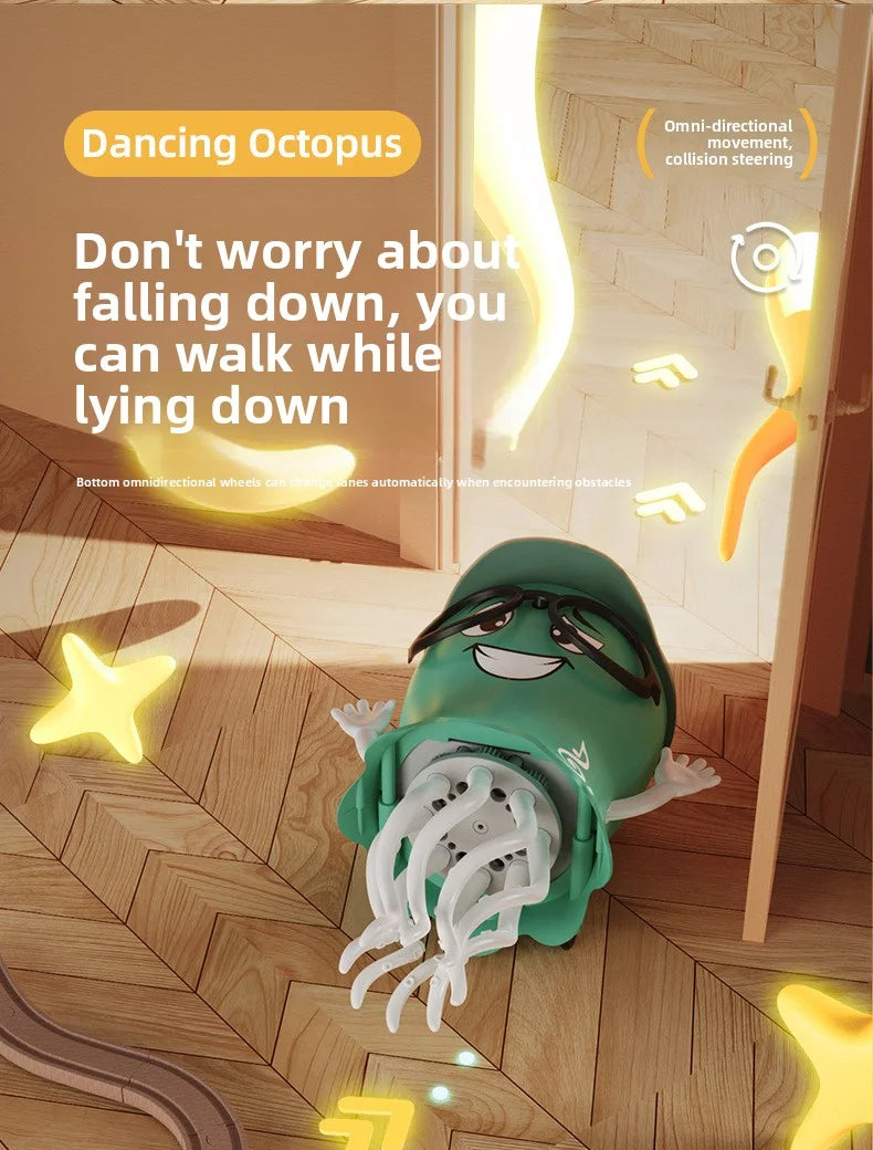 Dancing Octopu Kid Electronic Pet Toys Cartoon Interactive Development Moving Education Toddler Toy Gift Creative Christmas Gift