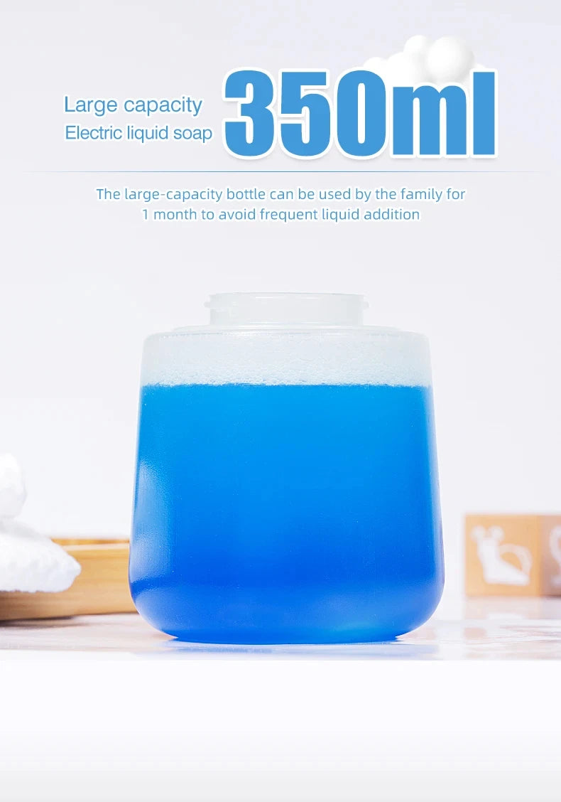 Electric Liquid Foam Dispenser Gun Automatic Continuous Foaming Shampoo Face Wash God Detergent Bathroom Bubble