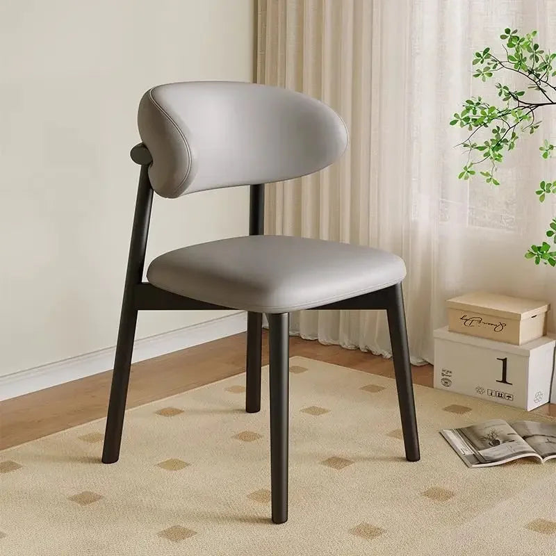 Lounge Vanity Dining Room Chairs Office Single Gamer Home Kitchen Chair Wooden Design Chaises Salle Manger Furniture XR50CY