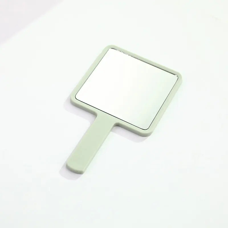 Eyelash Extensions Handheld Mirror Custom Logo Square Shape SPA Salon Personalized Compact Makeup Mirrors With Handle