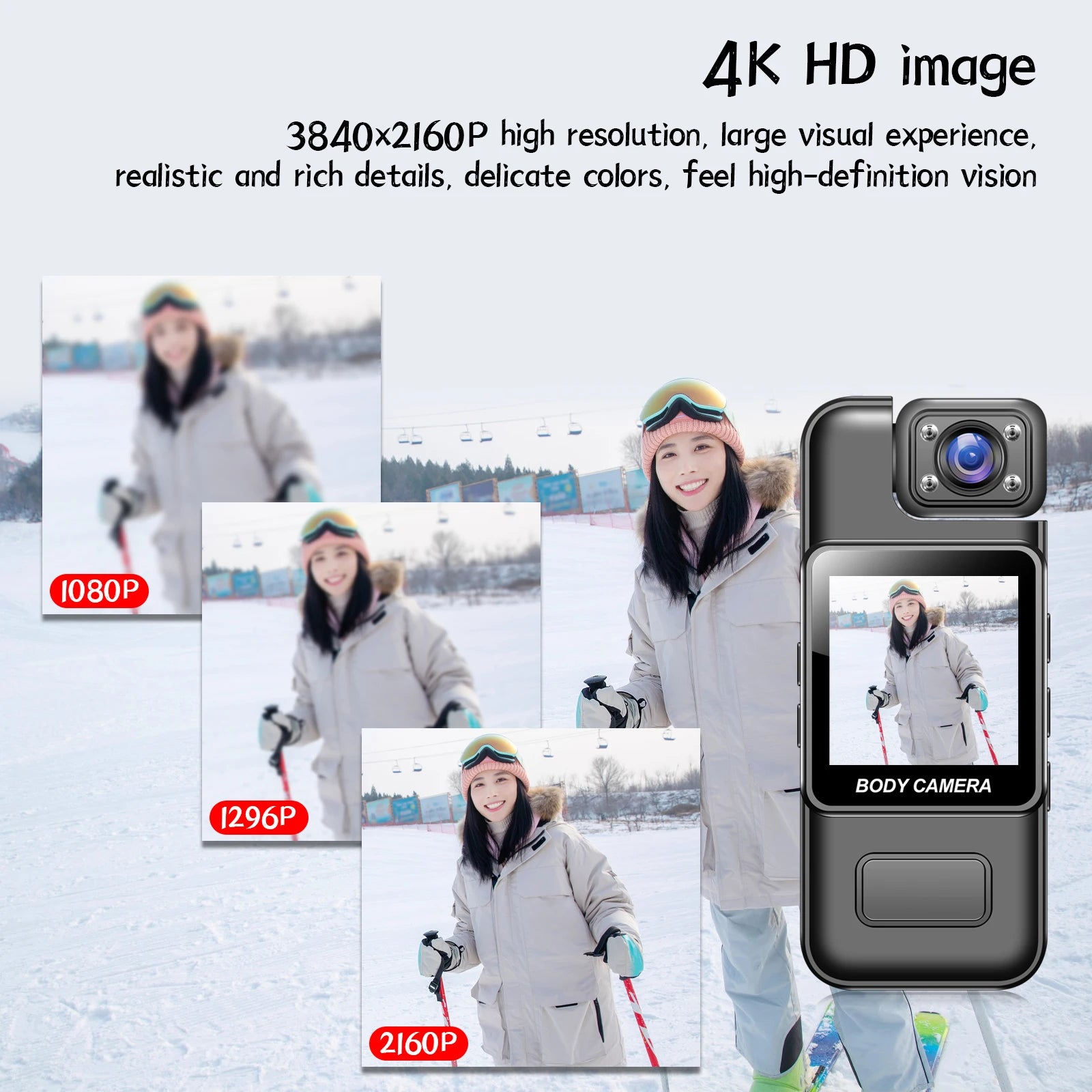 Ultra HD 8K Wifi Camera Digital Video Mini Portable Handheld Law Enforcement Recorder 180° Rotatable Lens Outdoor Sports Camera