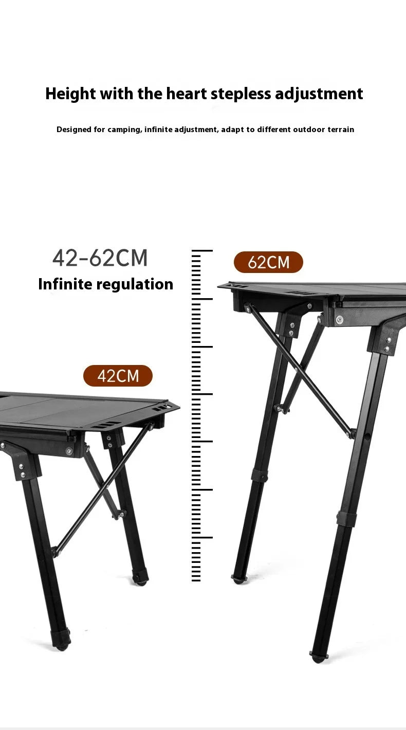 Folding IGT table 5 Unit Lightweight table Backpack roll table Expand adjustable leg desk Desktop burner bbq table