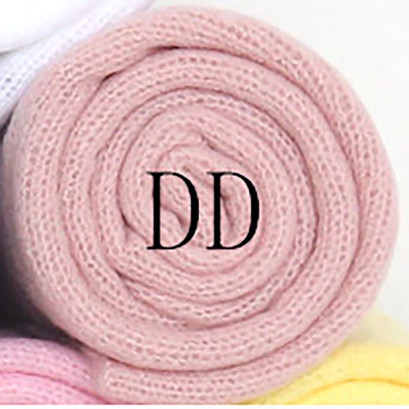 Vintage Knitted Mohair Wrap Jersey Crochet Wraps Newborn Photo Prop Stretch Textured Wrap Photography Accessories