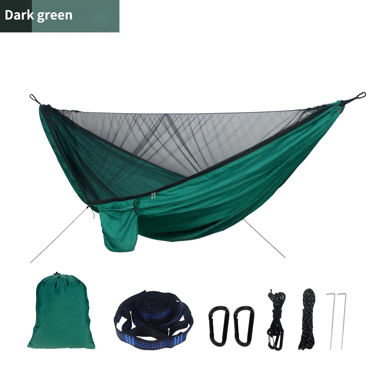 Portable Quick Set Up Mosquito Net Camping Hammock Outdoor Hanging Bed Sleeping Swing
