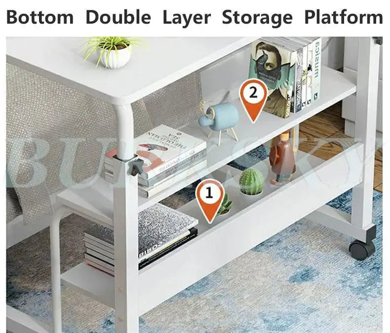 Simple Laptop Desk Lazy Bed Desk Learning Simple Small Table Learning Table Movable Bedside Adjustable Portable Laptop table