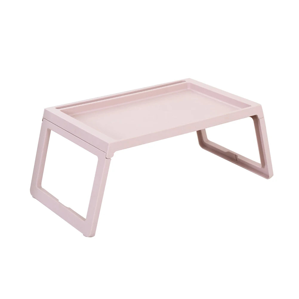 Laptop Stand Bed Folding Bedside Table Desk Foldable Computer Breakfast Beige Student Study  Work Laptop for Breakfast Desk