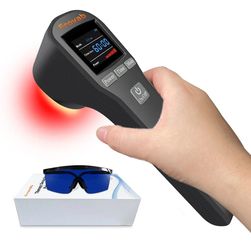 4*808nm 16*650nm Physiotherapy Equipment Cold Laser Therapy Infrared Red Light Back Neck Massager Muscle Body Relaxation Machine