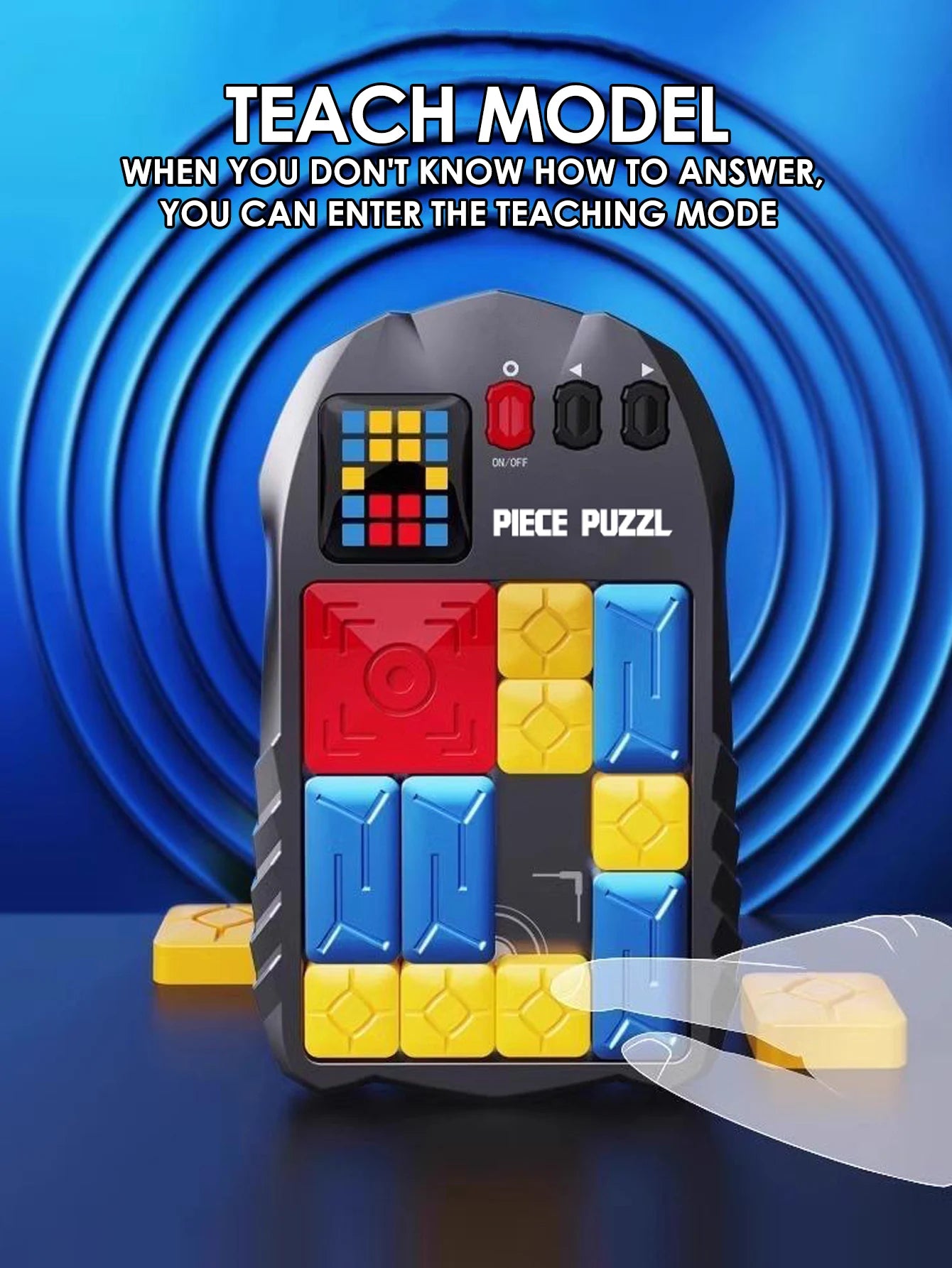 Magnetic Puzzle Challenge Sliding Blocks 500+ Levels Brain Teaser Game, Educational Fidget Toy Christmas birthday Gift for Kids