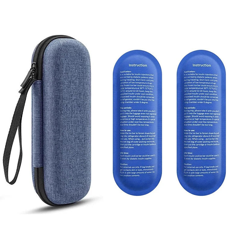 Portable Insulin Cooling Bag Carry-on Protector Waterproof Diabetic Medication Storage Bag for Insulin Pen Daily Life and Trips