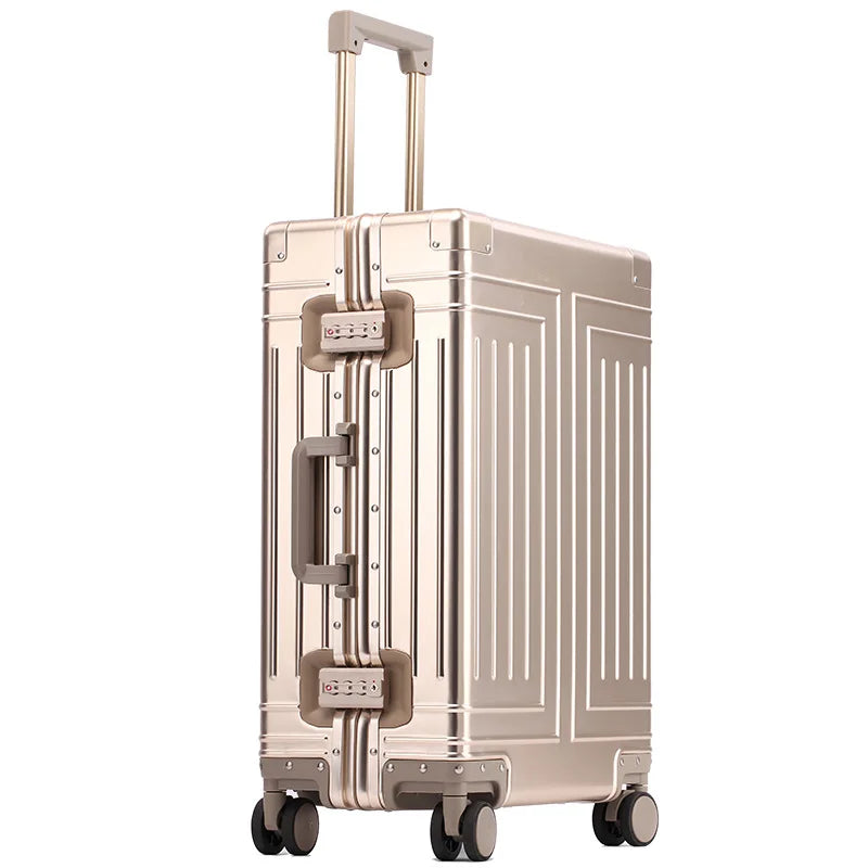 20/24/26/28 Inch Aluminum Suitcase Alloy Trolley Case 30 inch Large Capacity Rolling Luggage Travel Suitcase with Wheels