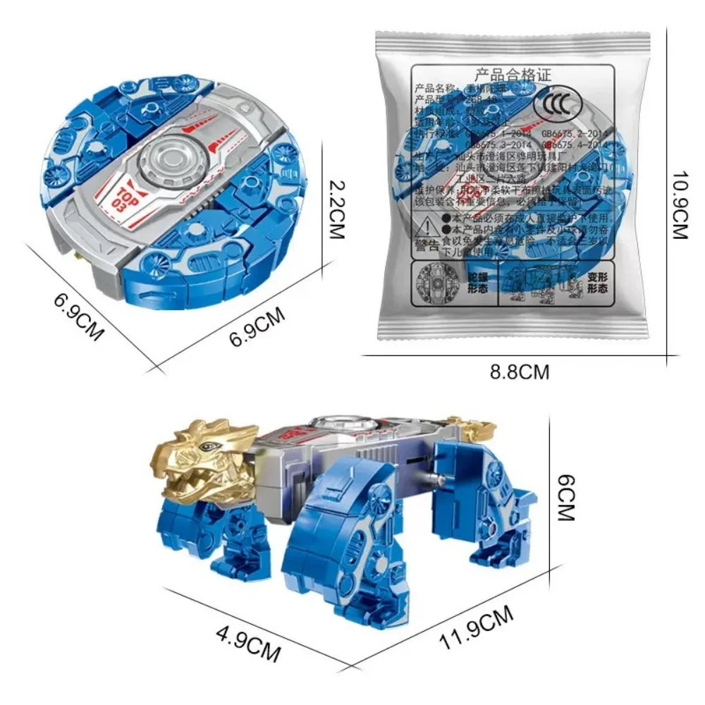 New 360 Rotating Ball Deformation Robot Fingertip Gyro Decompression Toy, Anti-compression Adult Sensory Toys, Children's Gifts