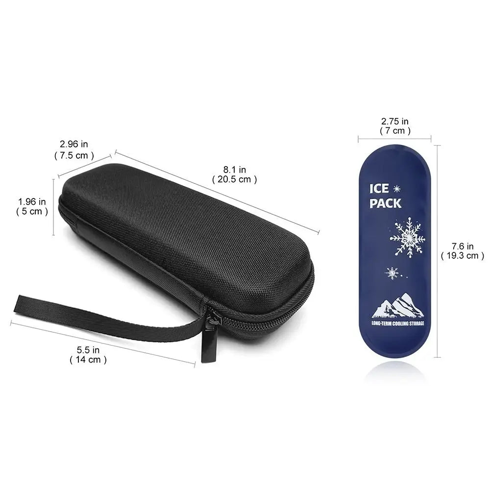 Portable Insulin Cooling Bag Glaciated Cold Storage Bag Medicine Travel Pocket Cooler Pen Bag Pack Drug Freezer for Diabetes