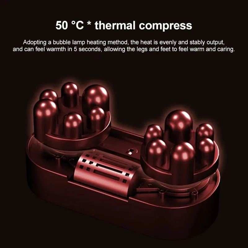 Eletric Heating Calf Massager Shiatsu Kneading Roller Leg Muscle Massage Hot Compresstion Relax Foot Muscle Blood Circulation