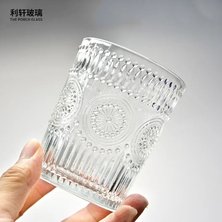 Retro High-Value Drinking Cup, Breakfast Milk Cup,  Cold Extraction, Coffee Cup, Relief