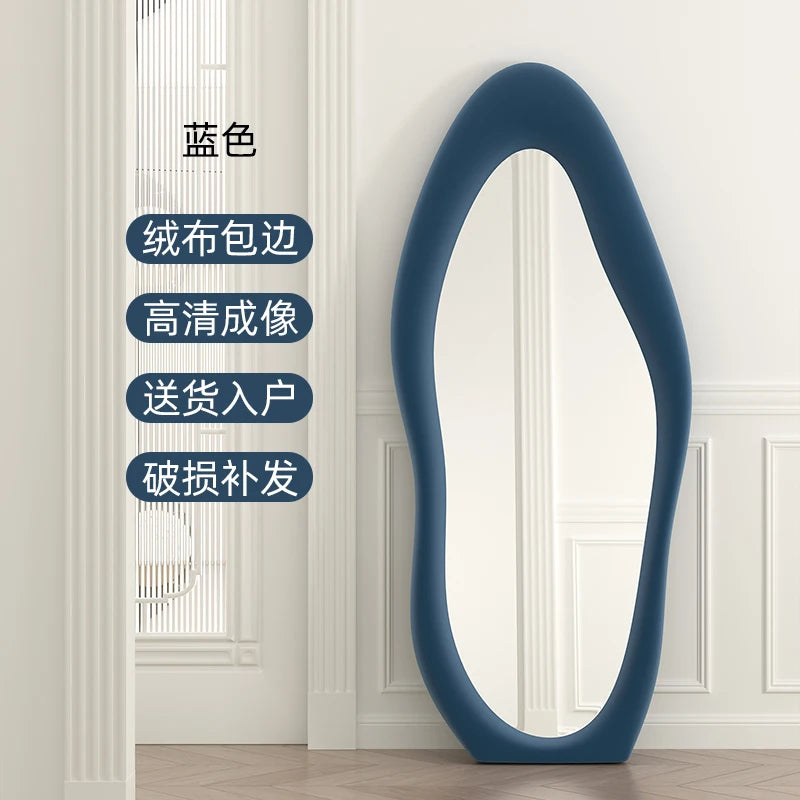 Oval Bed Room Mirrors Full Body Standing Nordic Design Luxury Mirrors Full Body Living Room Espejos Decorativos Room Decoration