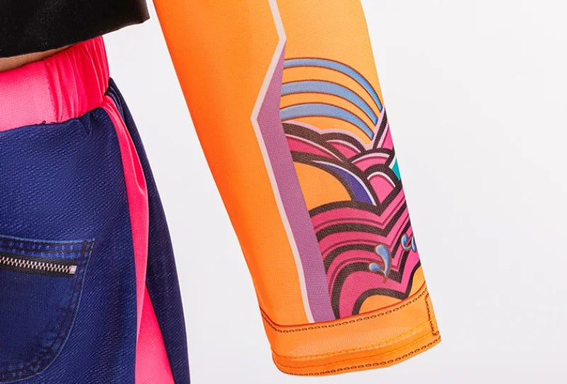 Girl Set 3pcs Demon Hunters Rumi Cosplay Costume Birthday Party Stage Performance Costume Halloween Carnival Kids Dress Up Set