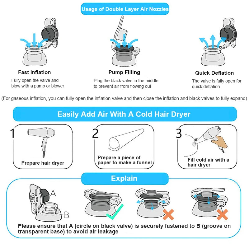 Inflatable Folding Sofa Double Multifunctional Outdoor Camping Inflatable Mattress Travel Backrest Sofa Bed